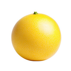 Yellow melon on isolated background, showcasing smooth texture and vibrant color.