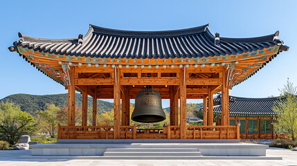 Fototapeta premium korean bell pavilion,