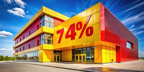 47% Off! Big Sale! Huge Discounts! Red & Yellow Sale Tags Architectural Photography