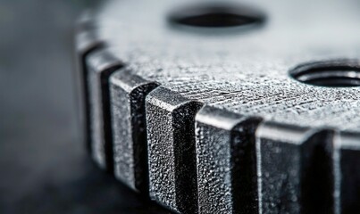 Textured Metallic Gear