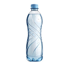 Bottle of water isolated on a white surface