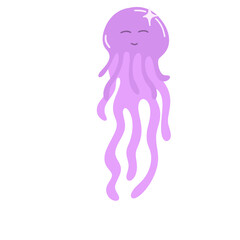 Cartoon jellyfish