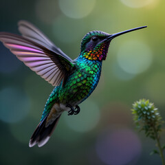 Fototapeta premium Colorful Hummingbird