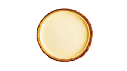 Delicious cheesecake on white isolated background, perfect for desserts and culinary presentations.