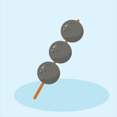 a food meatball design doodle