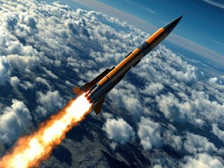 Air-to-air missile launch from fighter jet, high-speed jet firing a guided missile, missile leaving smoke trail, explosion in distance, ultra-realistic detail