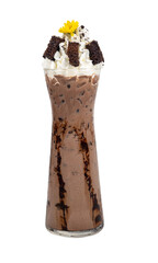 Cocoa smoothie, brownie