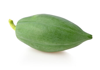 papaya isolated on white background.