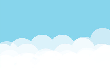 clouds background simple flat design