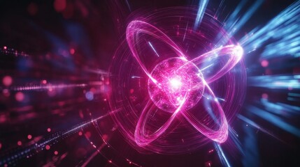 Obraz premium Quantum AI Predicting Cosmic Events Using Deep Learning