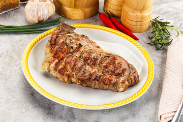 Grilled pork sirloin for dinner