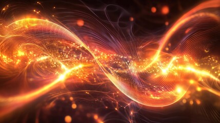 Close-up of Quantum Vacuum Fluctuations.