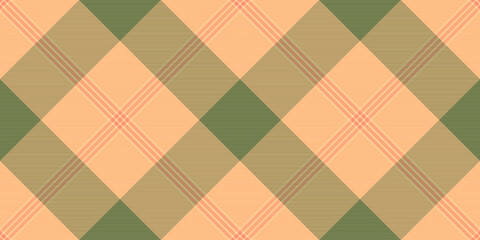 Elegant peach and olive green plaid pattern.  Perfect for textile design, apparel, or website backgrounds.
