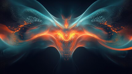 Fototapeta premium Futuristic Representation of Quantum Thermodynamics