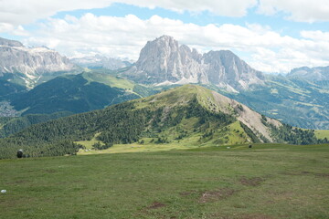 Dolomites mountain range in Italy 
