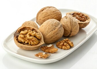 nuts are on a plate