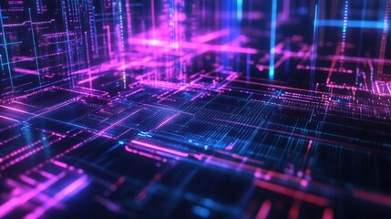 Holographic quantum interface projecting intricate.