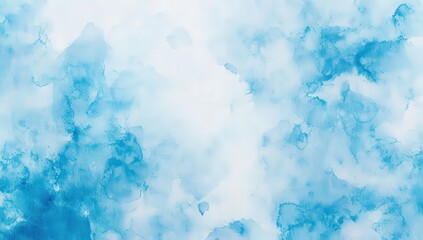 Fototapeta premium soft watercolor-style background in various shades of blue creating a serene and calming atmosphere suitable for backgrounds in design or artistic projects