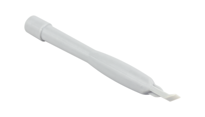 plastic spatula for disassembling the case of phones and laptops, isolated from the background