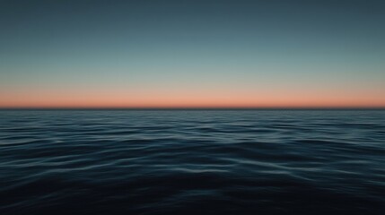 Obraz premium Serene Sunset Ocean Horizon.