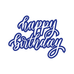 Happy Birthday to you text greeting sign. Beautiful Happy Birthday text vector, Happy Birthday text template. Great for postcards,  banners, posters, web, notebooks, sketchbooks. 