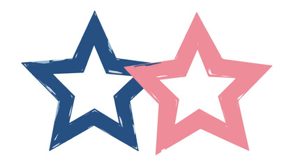 Obraz premium Intertwined geometric stars symbolizing love, vibrant representation