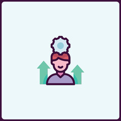 Abstract illustration of innovation and growth mindset for professionals