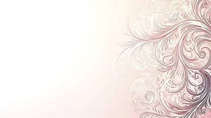 Elegant artistic design showing floral swirls with decorative embellishments and patterns
