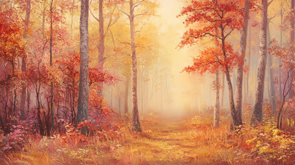 Obraz premium autumn in the forest