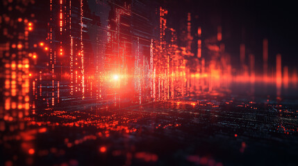 Fototapeta premium Business with technology, high technology for future. Generative AI Illustration.