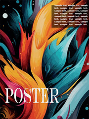 Abstract vector poster