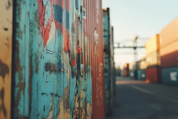 Urban Graffiti on Shipping Container