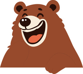 Happy Brown Bear Cartoon