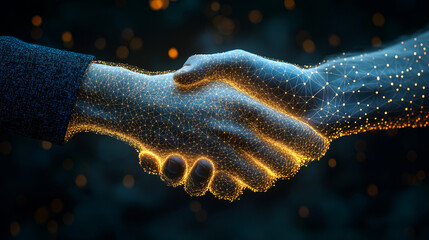 Business with technology, high technology for future. Generative AI Illustration.