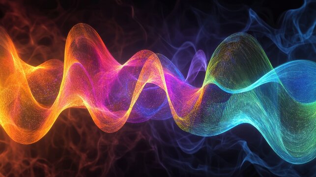 Abstract Digital Rendering of Quantum Wave Function