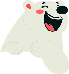 Happy Polar Bear Cartoon