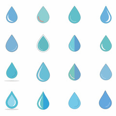 Water Splash and water drop,water drop,waterdropping,vector design set