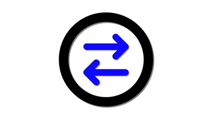 Clean and modern flip horizontal icon symbolizing the mirroring of an image or object along a horizontal axis.