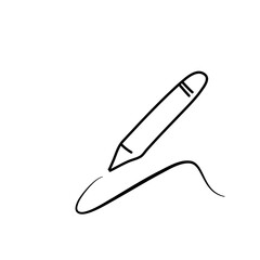 Black pencil line
