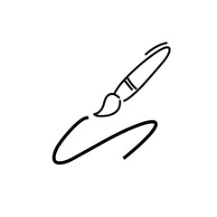 Black pencil line
