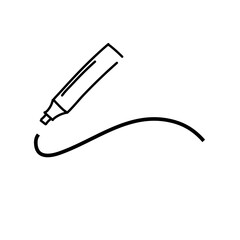 Black pencil line
