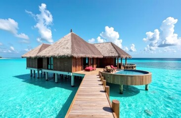 Maldives bungalows