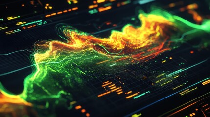 Obraz premium AI Controlled Quantum Weather Prediction Model Ultr