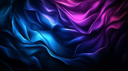 Fototapeta premium Fluid waves of color blend seamlessly in a digital abstract composition, creating a mesmerizing and tranquil atmosphere.