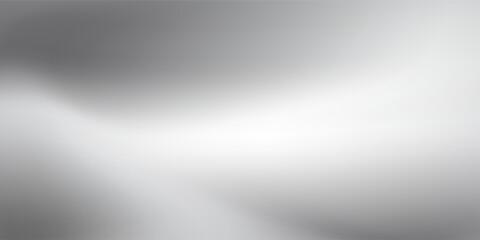 Silver foil background with metal mirror texture. Chrome gradient surface with light gloss. Vector aluminum grey sheet with reflection arts