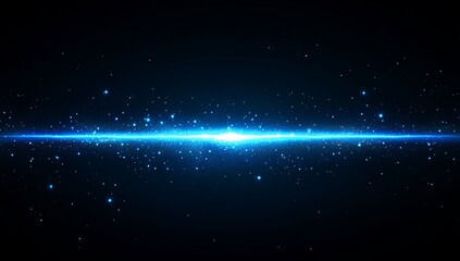 Obraz premium Cosmic light beam, space, digital illustration, glowing effect