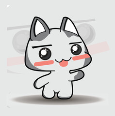 cute cat vector illustration