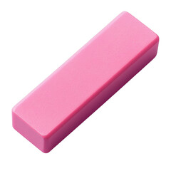 Pink Eraser isolated on transparent background