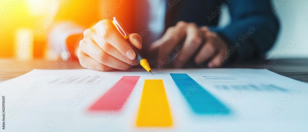 Poster Minimalist Financial Strategy Data-Driven Retirement Planning with Color-Coded Analytics for Senior Wealth Management and Professional Advisory Services