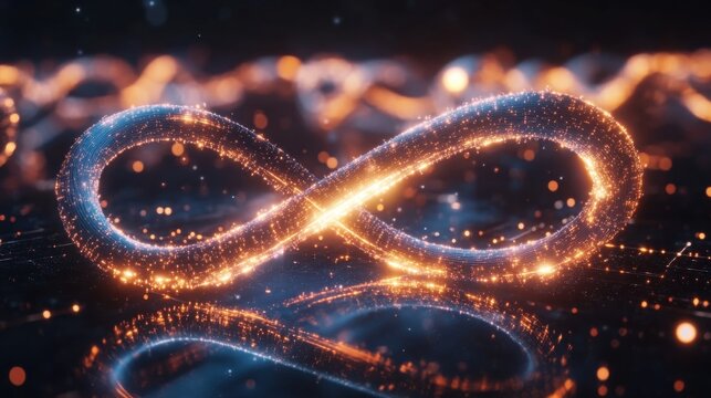 Quantum Particle Entanglement Visualized with Glowing Effects